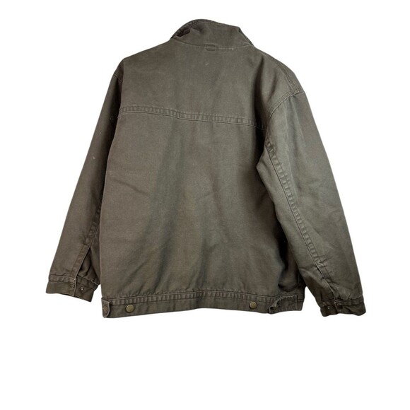 Dri-Duck Mens Brown Canvas Full Zip Work Jacket Flannel Lined Size L - Picture 2 of 15